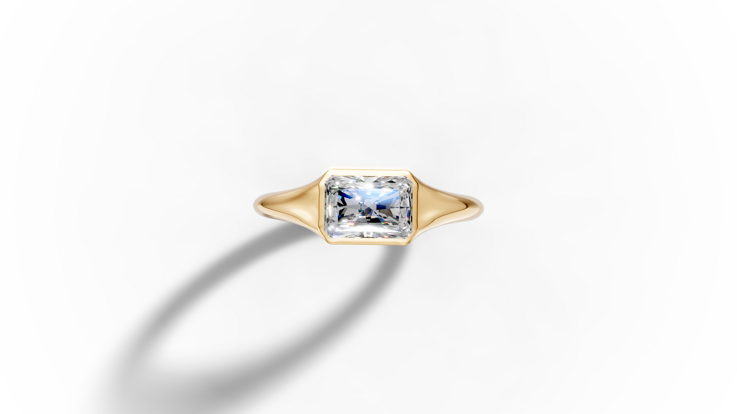 1 Ct Lab Emerald Shaped Diamond