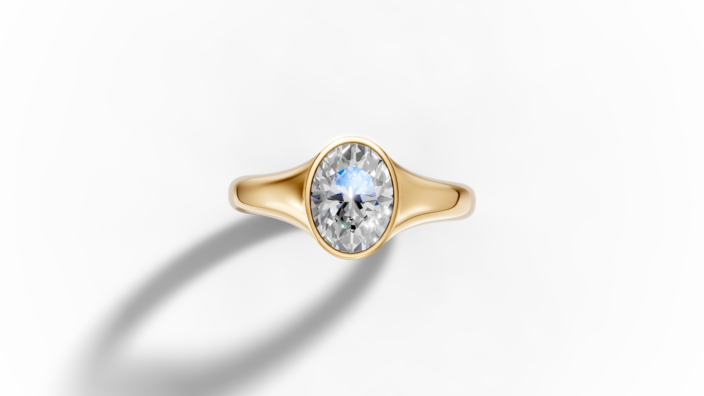 1.1 Ct Lab Diamond Oval Shape
