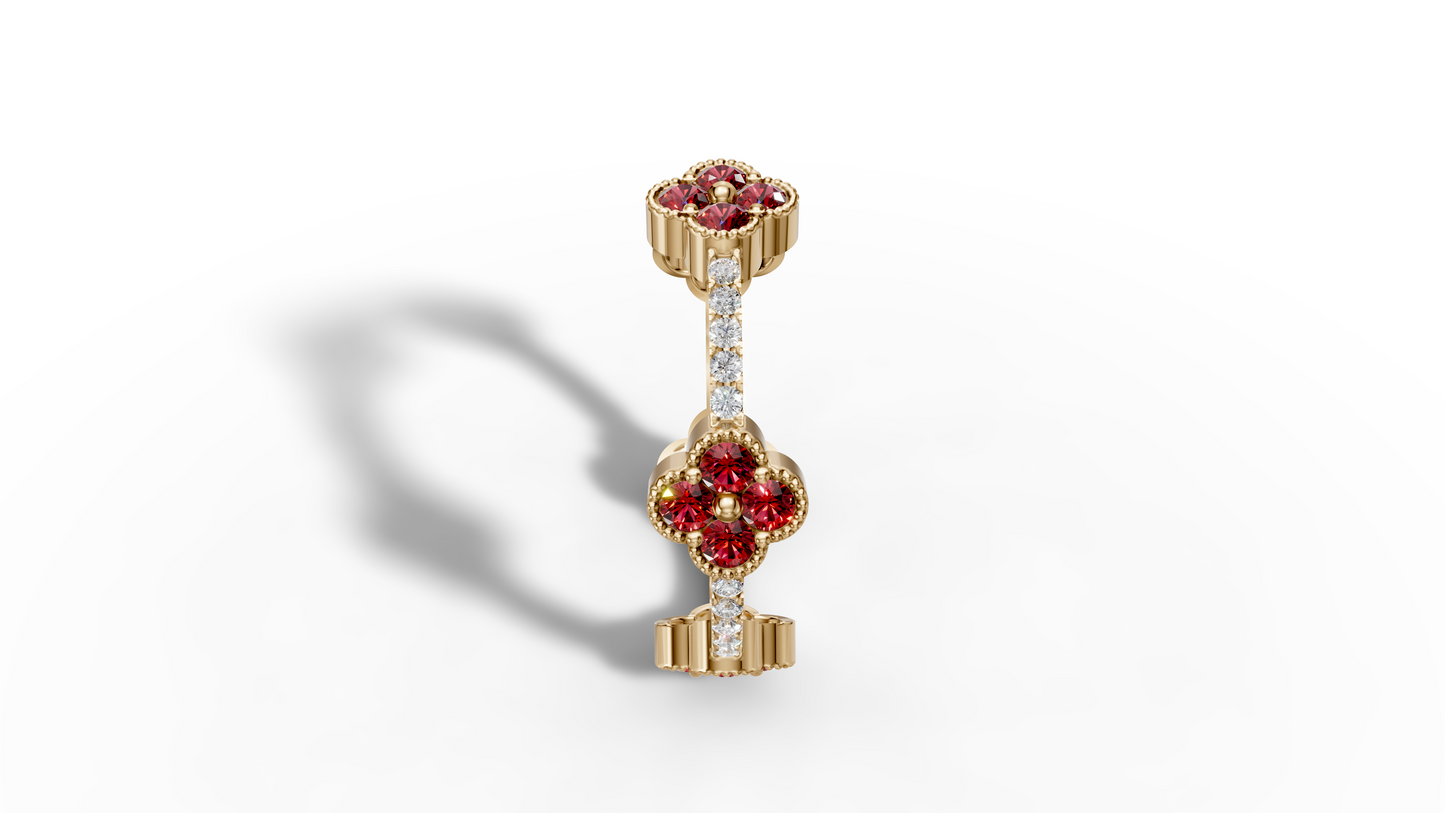 Ruby And Diamond ring