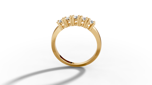 Five stone Diamond ring